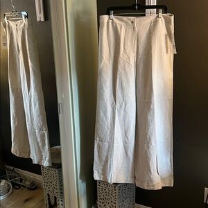 NWT. Harve Benard, size 14, Light Tan Trousers, style: Oasis, Linen Pants
